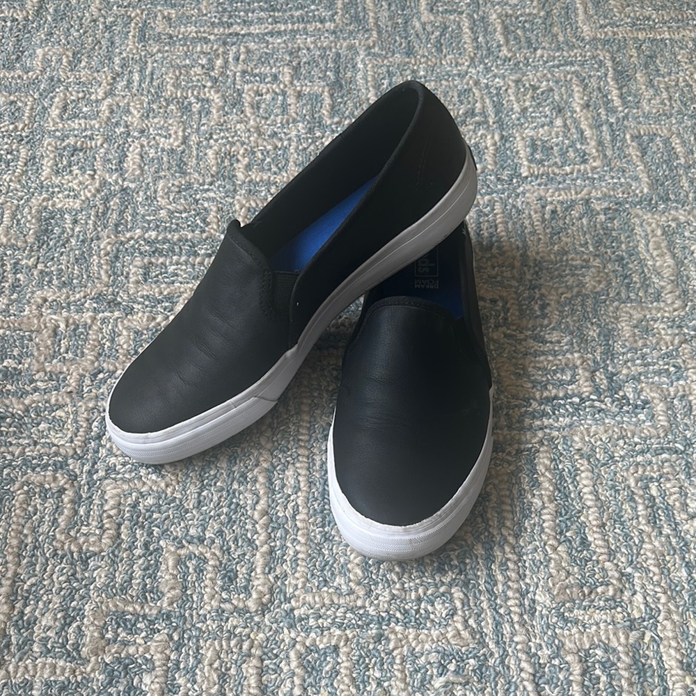 Keds Men's Black and White Slip-On Loafers